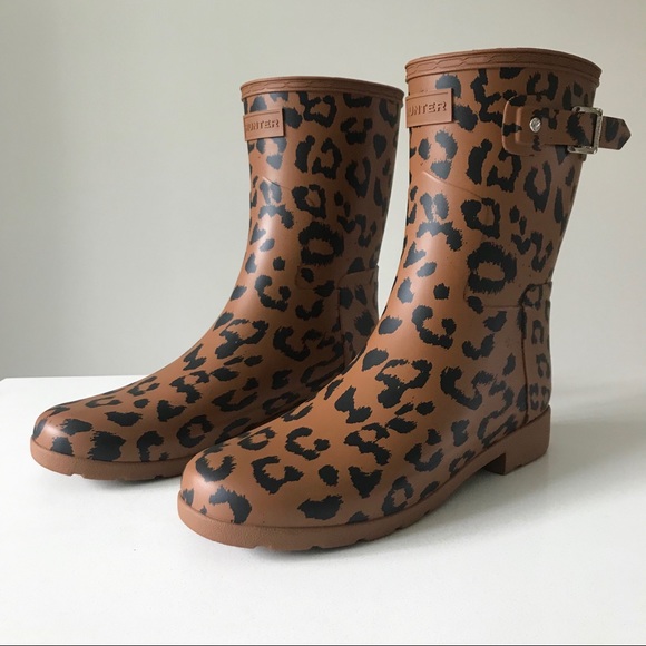 Hunter Shoes - Hunter Boots - Leopard Print (NWT)